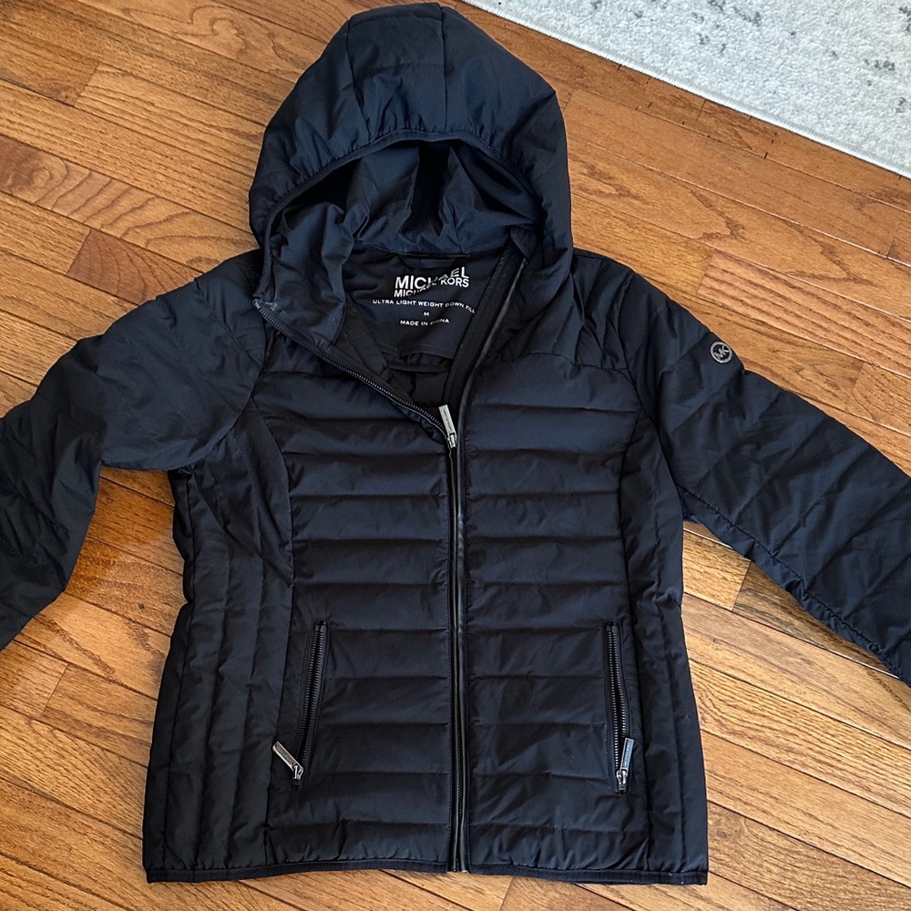 Michael Kors Black Hooded Jacket